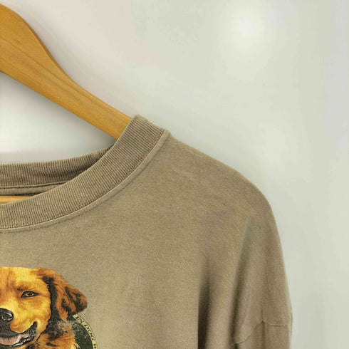 コロンビア Columbia ドッグ アニマルプリント 長袖 Tシャツ メンズ import:L