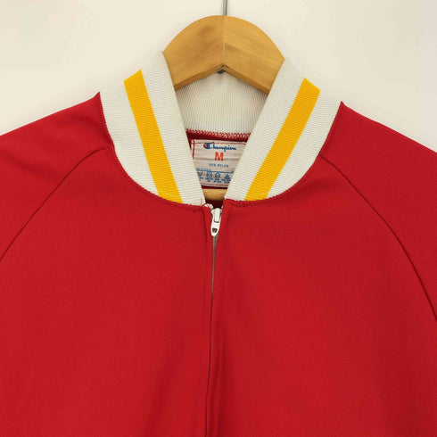 チャンピオン Champion 70-80S USA製 スクリプト タタキタグ カレッジプリント 42TALON ハーフジップ スクール ジャージ メンズ import:M