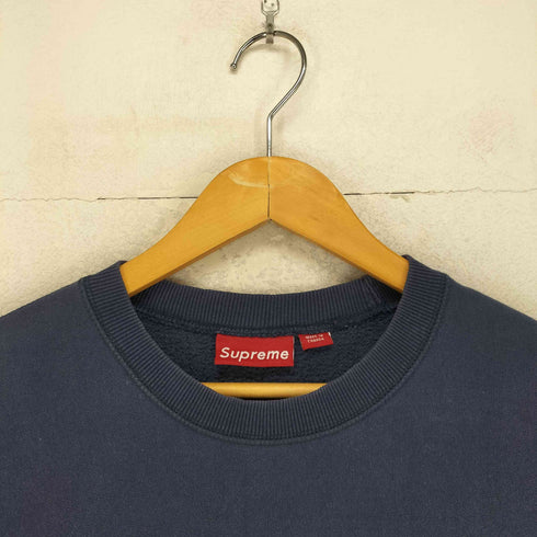 シュプリーム Supreme 90s 初期 カナダ製 フロントロゴ刺繍クルーネックスウェット メンズ L