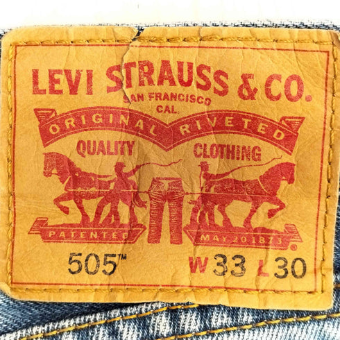 リーバイス Levis 505 ジップフライ 5ポケット デニムパンツ メンズ W33 L30