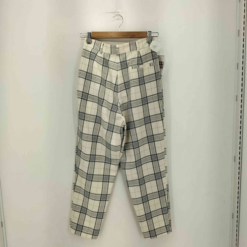 エイソス asos チェック柄 ジップフライ スラックスパンツ レディース 34