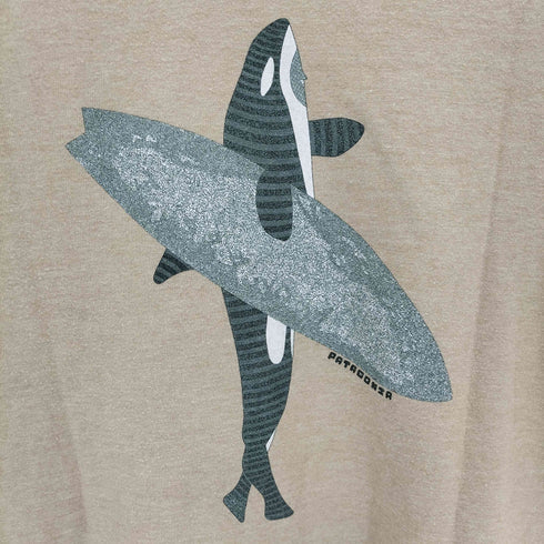 パタゴニア patagonia slim fit WILDER WATERS COLLECTION フロントプリント S/S Tシャツ レディース XXL(KIDS)