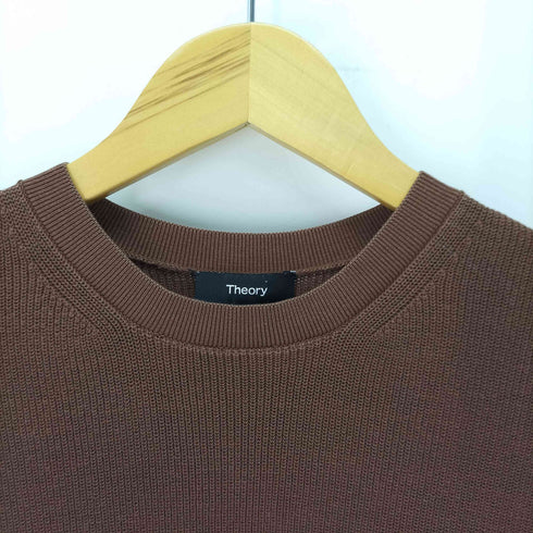 セオリー theory Dry Cotton Karenia HS / ドライコットンハーフスリーブニット 半袖ニット サイドスリット レディース import:S