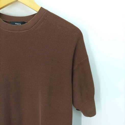 セオリー theory Dry Cotton Karenia HS / ドライコットンハーフスリーブニット 半袖ニット サイドスリット レディース import:S