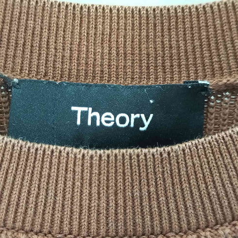 セオリー theory Dry Cotton Karenia HS / ドライコットンハーフスリーブニット 半袖ニット サイドスリット レディース import:S