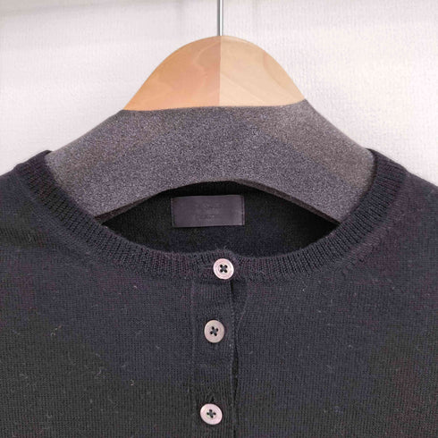 ポールスミスブラック Paul Smith BLACK ワンポイント刺繍 カシミヤヘンリネックセーター レディース import:M