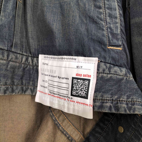 メゾンミハラヤスヒロ Maison MIHARA YASUHIRO 24SS Super Big Denim Jacket メンズ 46