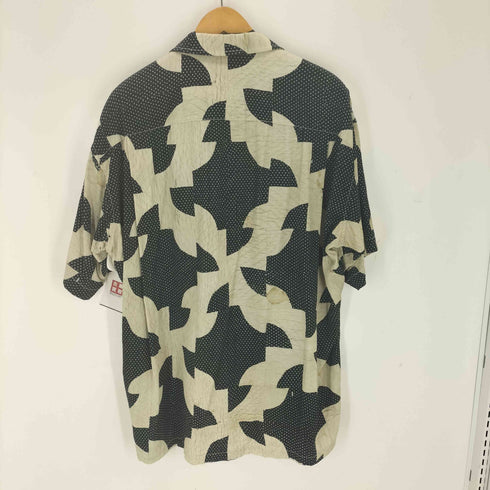 メゾンミハラヤスヒロ Maison MIHARA YASUHIRO Drunker's Path Quilt Printed HS Shirt メンズ 44