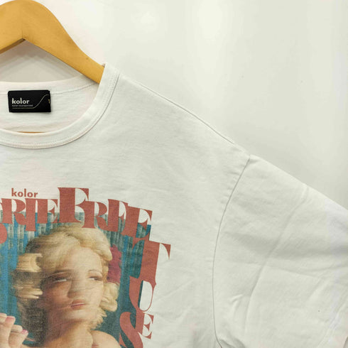 カラー kolor 度詰 ハード天竺 プリント Tシャツ メンズ 1