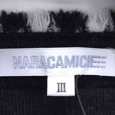 ナラカミーチェ NARACAMICIE ツイード切替カーディガン レディース JPN:3