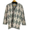ハナエモリ HANAE MORI ウール混アーガイル柄カーディガン レディース import:M