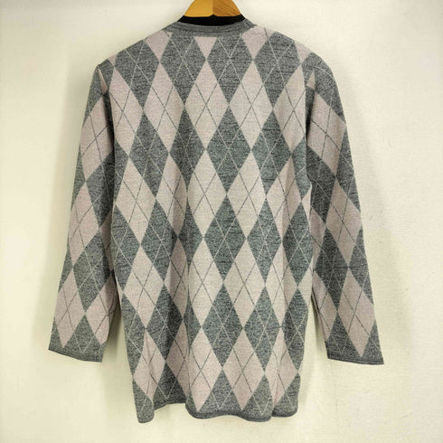 ハナエモリ HANAE MORI ウール混アーガイル柄カーディガン レディース import:M