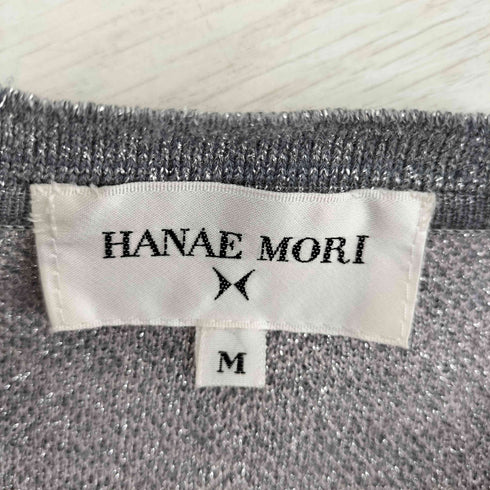 ハナエモリ HANAE MORI ウール混アーガイル柄カーディガン レディース import:M
