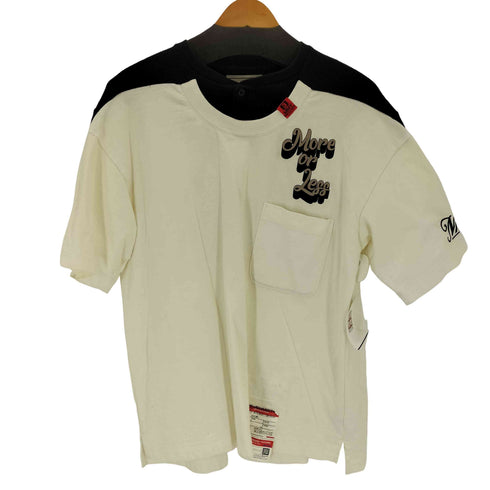 メゾンミハラヤスヒロ Maison MIHARA YASUHIRO Henry Neck Docking T-shirt メンズ 44