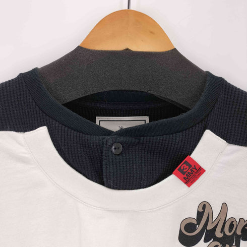 メゾンミハラヤスヒロ Maison MIHARA YASUHIRO Henry Neck Docking T-shirt メンズ 44