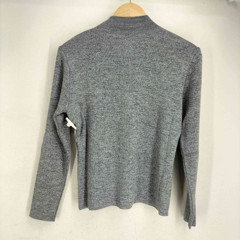 ハナエモリ HANAE MORI ウール混 スリットハイネックニット レディース import:M