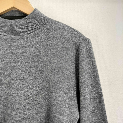 ハナエモリ HANAE MORI ウール混 スリットハイネックニット レディース import:M