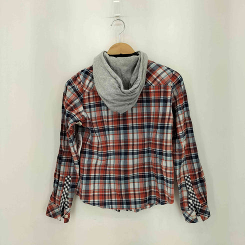 tommy girl チェック フーディ シャツ レディース S