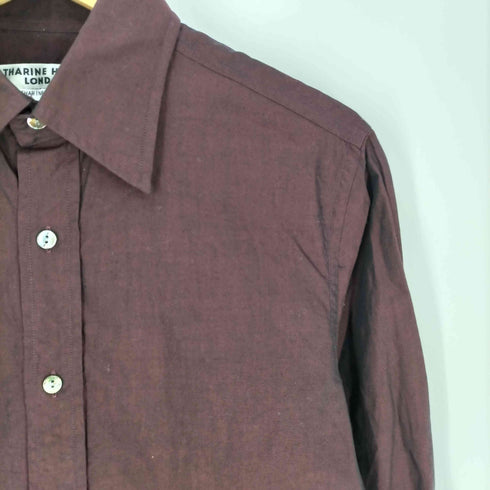 キャサリンハムネットロンドン KATHARINE HAMNETT LONDON 玉虫 レギュラーカラーシャツ メンズ import:M
