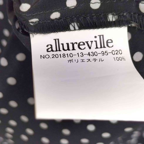 アルアバイル allureville ドット ノースリーブブラウス レディース JPN:2