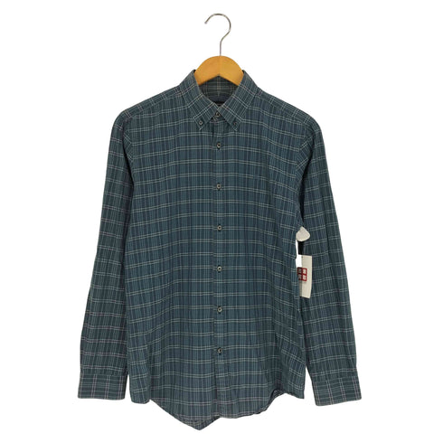 バーバリーブラックレーベル BURBERRY BLACK LABEL ロゴ刺繍 チェック BDシャツ メンズ 2