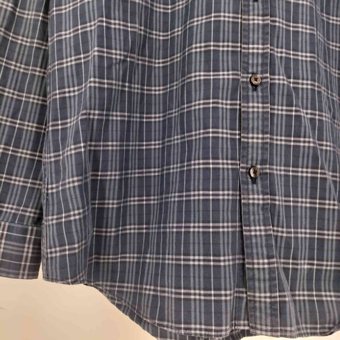 バーバリーブラックレーベル BURBERRY BLACK LABEL ロゴ刺繍 チェック BDシャツ メンズ 2