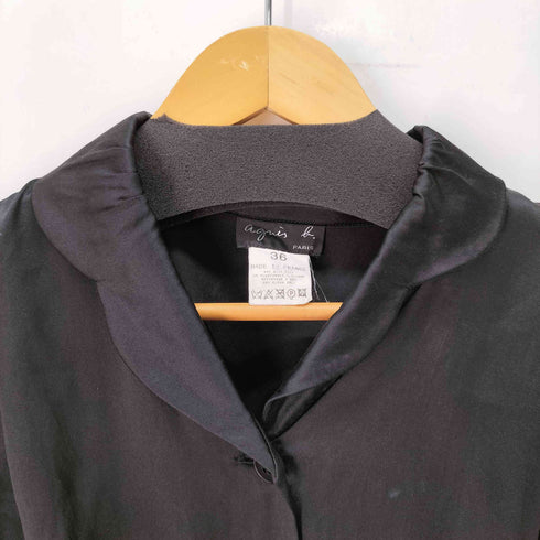 アニエスベー agnes b. フランス製 シルク ストレッチ ワンピース レディース FR:36