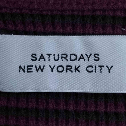 サタデーズニューヨークシティ Saturdays NYC ボーダー サーマル カットソー メンズ JPN:L
