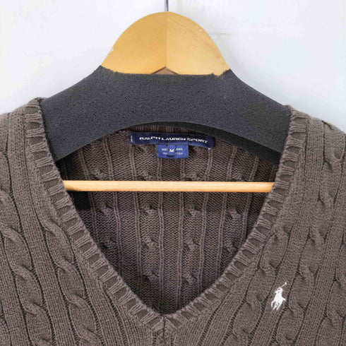 ラルフローレンスポーツ RALPH LAUREN SPORT Vネック コットンニット レディース import:M