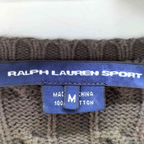 ラルフローレンスポーツ RALPH LAUREN SPORT Vネック コットンニット レディース import:M