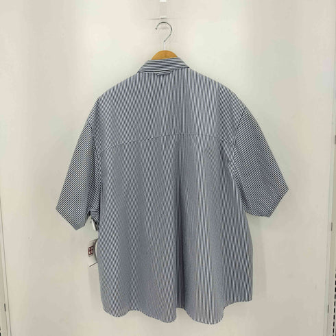 フレッシュサービス Fresh Service MICRO TYPEWRITER FLAP POCKET S/S SHIRT ストライプシャツ メンズ FREE