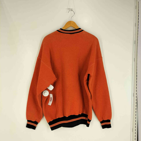 レジェンズ LEGENDS 90s USA製 3段 カレッジ ラバープリント カプセル リブライン クルーネック スウェット トレーナー 後染め メンズ