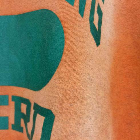 レジェンズ LEGENDS 90s USA製 3段 カレッジ ラバープリント カプセル リブライン クルーネック スウェット トレーナー 後染め メンズ