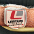 レジェンズ LEGENDS 90s USA製 3段 カレッジ ラバープリント カプセル リブライン クルーネック スウェット トレーナー 後染め メンズ