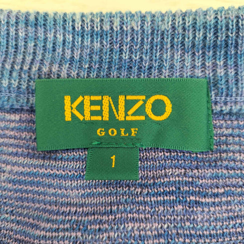 ケンゾーゴルフ KENZO GOLF リネン混 花柄コットンニット レディース JPN:1