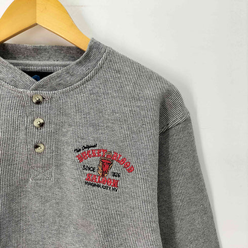 トライマウンテン TRI-MOUNTAIN 90s BUCKET OF BLOOD SALOON フロント刺繍 裏起毛 ヘンリーネック スウェット メンズ import:S