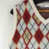 ザラ ZARA argyle vest レディース import:S