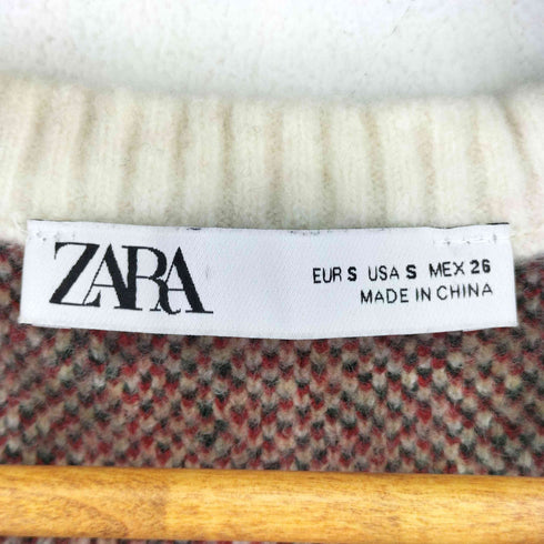 ザラ ZARA argyle vest レディース import:S