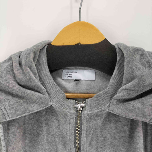 インターナショナルギャラリービームス International Gallery BEAMS ベロアハーフジップパーカー メンズ import:L