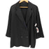 ザラ ZARA ダブルブレスト プリーツ テーラード ジャケット レディース import:XS