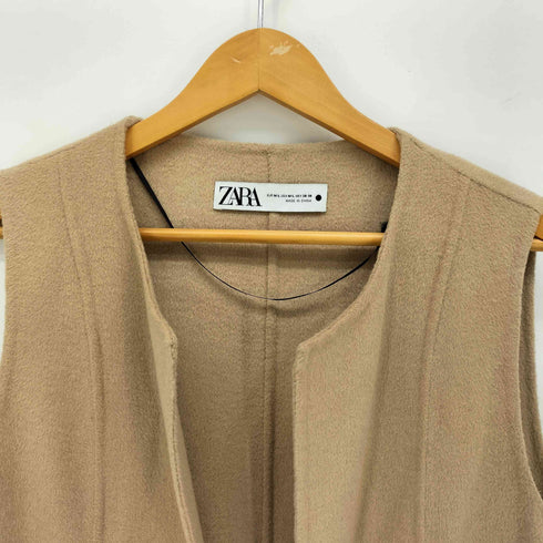 ザラ ZARA ウールブレンドロングジレ レディース M-L