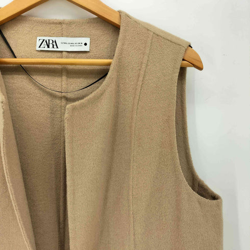 ザラ ZARA ウールブレンドロングジレ レディース M-L