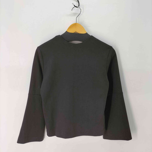 アダムエロペ Adam et Rope フレアスリーブ 袖口ジップ Vネック カットソー レディース FREE