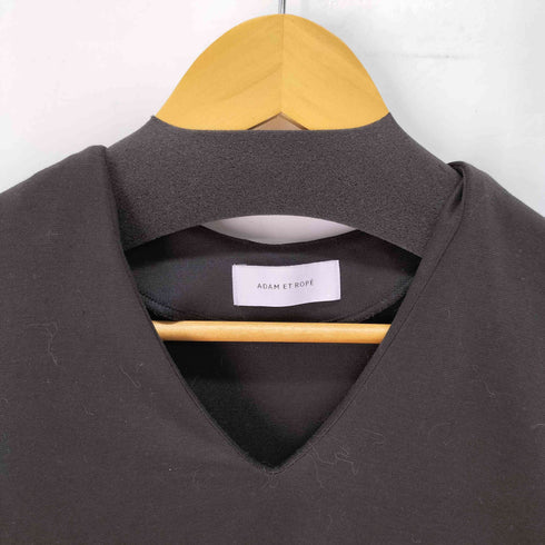 アダムエロペ Adam et Rope フレアスリーブ 袖口ジップ Vネック カットソー レディース FREE