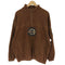 ハーディエイミス HARDY AMIES SPORT 型押し ブランドロゴワッペン ハーフジップ フリース ジャケット メンズ LL