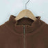 ハーディエイミス HARDY AMIES SPORT 型押し ブランドロゴワッペン ハーフジップ フリース ジャケット メンズ LL