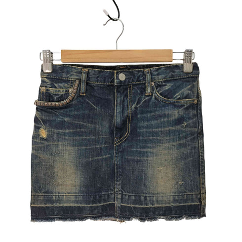ヒステリックグラマー HYSTERIC GLAMOUR スタッズ ダメージ加工 デニム ミニスカート Y2K レディース JPN:XS