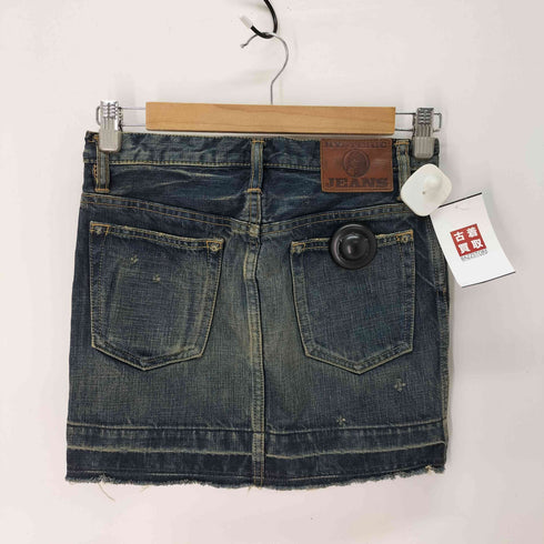 ヒステリックグラマー HYSTERIC GLAMOUR スタッズ ダメージ加工 デニム ミニスカート Y2K レディース JPN:XS