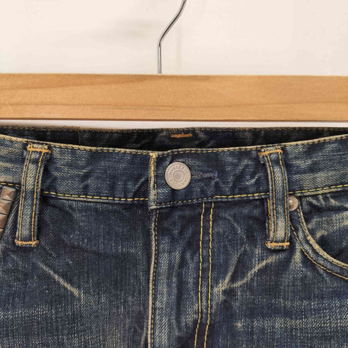 ヒステリックグラマー HYSTERIC GLAMOUR スタッズ ダメージ加工 デニム ミニスカート Y2K レディース JPN:XS