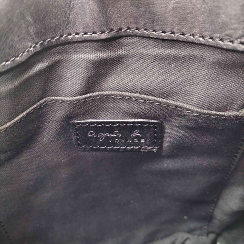 アニエスベーボヤージュ agnes b. VOYAGE スタッズ レザー ショルダー バッグ メンズ